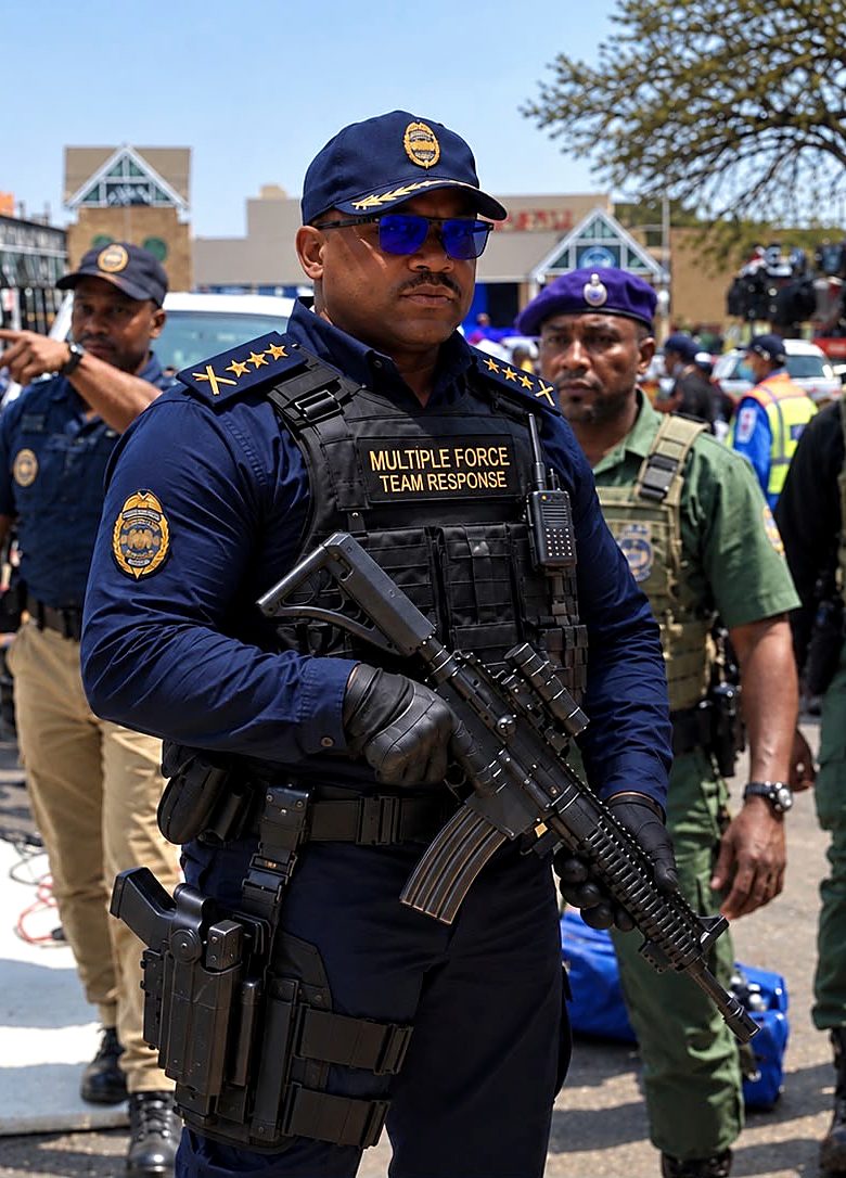 IMF Multiple Force team response officer on deployment